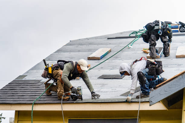 Professional Gutter Installation technician working in Danville, PA